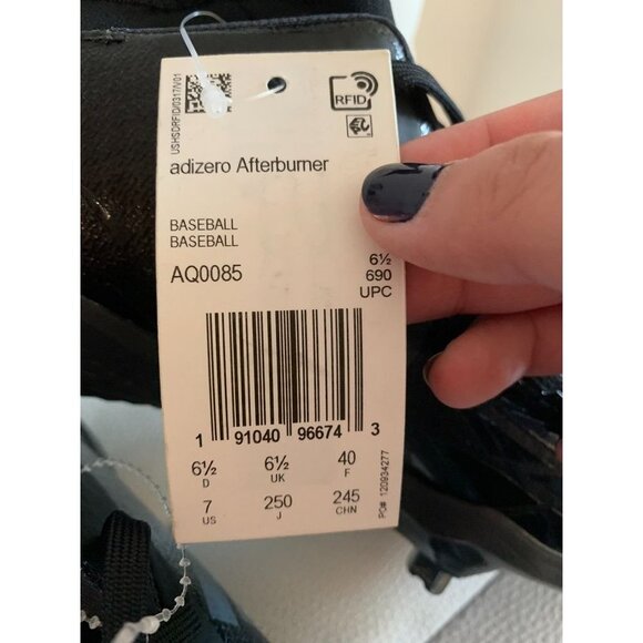 NWT Adidas Adizero Afterburner Baseball Shoes - Picture 2 of 5